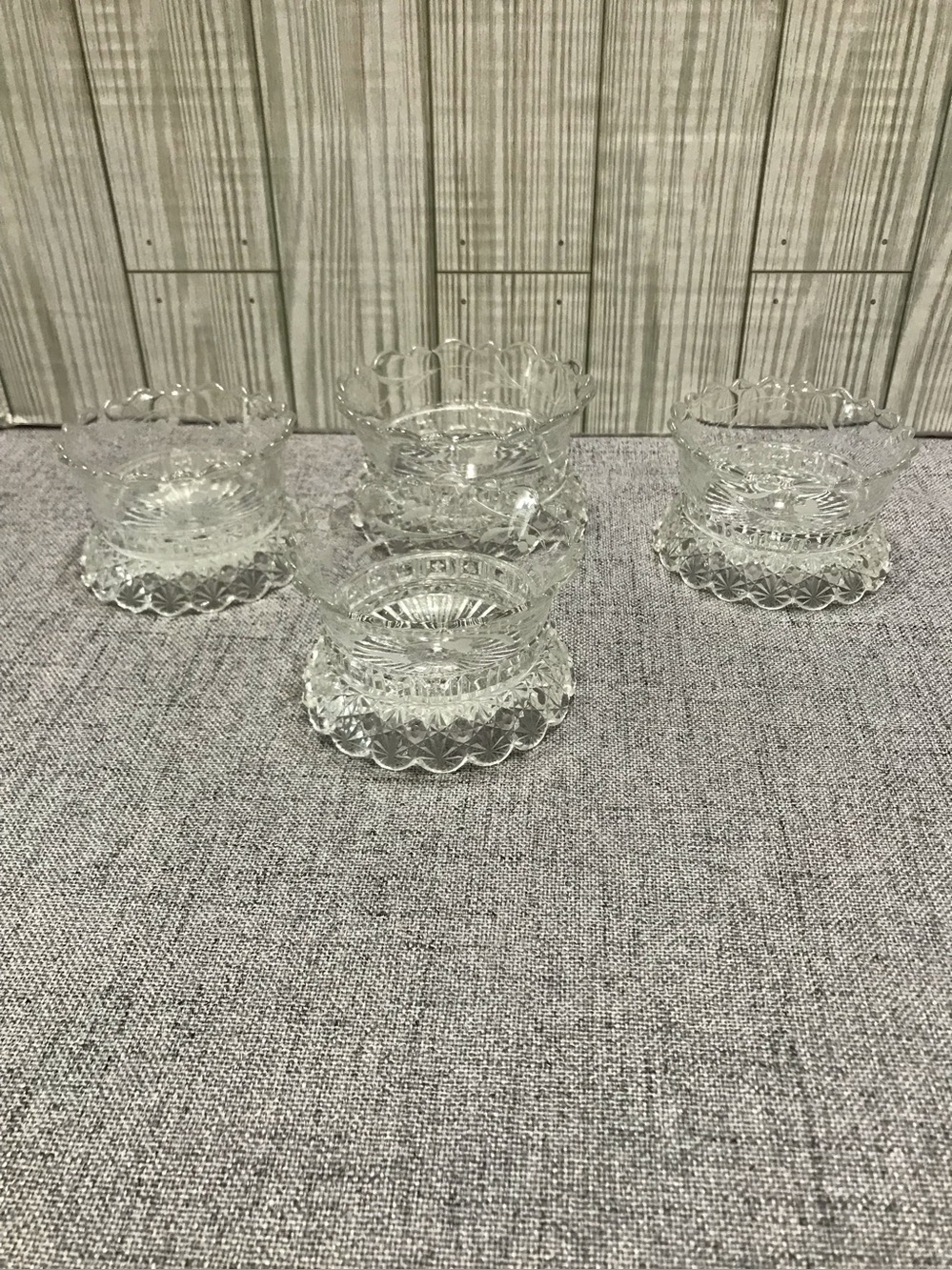 Set of 4 Dalzell Brothers & Gilmore Compote bowls